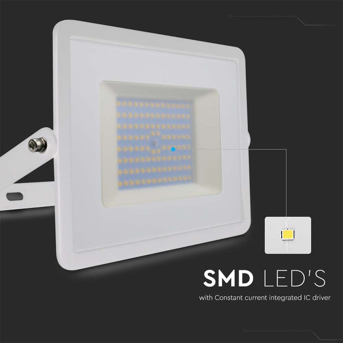 (Lot de 10) Projecteur LED SMD 100W VT-40101 Blanc Chaud 3000K