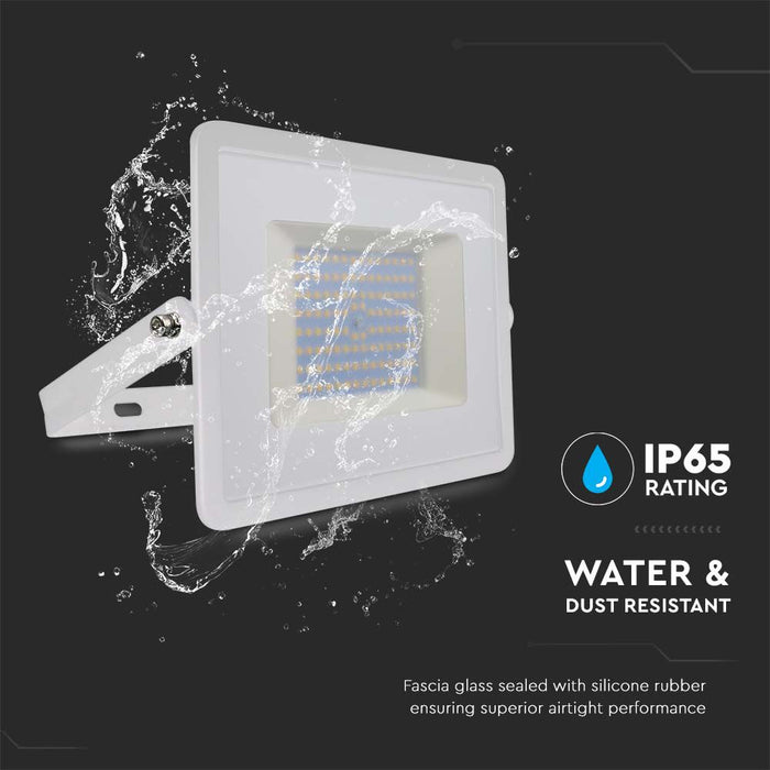 (Lot de 10) Projecteur LED SMD 100W VT-40101 Blanc Chaud 3000K