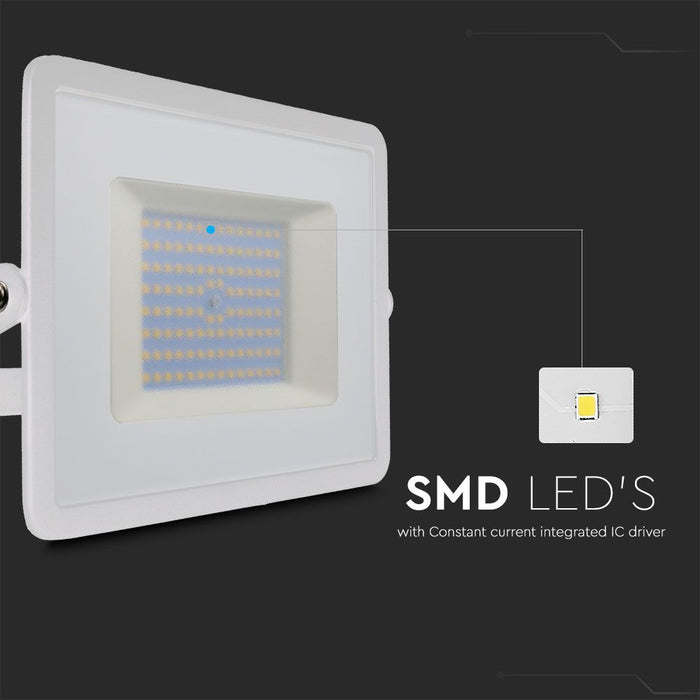 (Lot de 10) Projecteur LED SMD 100W VT-40101 Blanc Froid 6500K