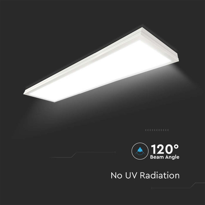 (Lot de 6) Panneau LED encastré 40W VT-6147 1200x300mm 4000K 6 pièces/paquet