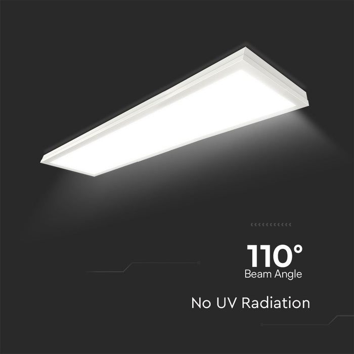 (Lot de 6) Panneau LED rétroéclairé 2 en 1 40W VT-6147 avec puce Samsung 1200x300mm 4000K