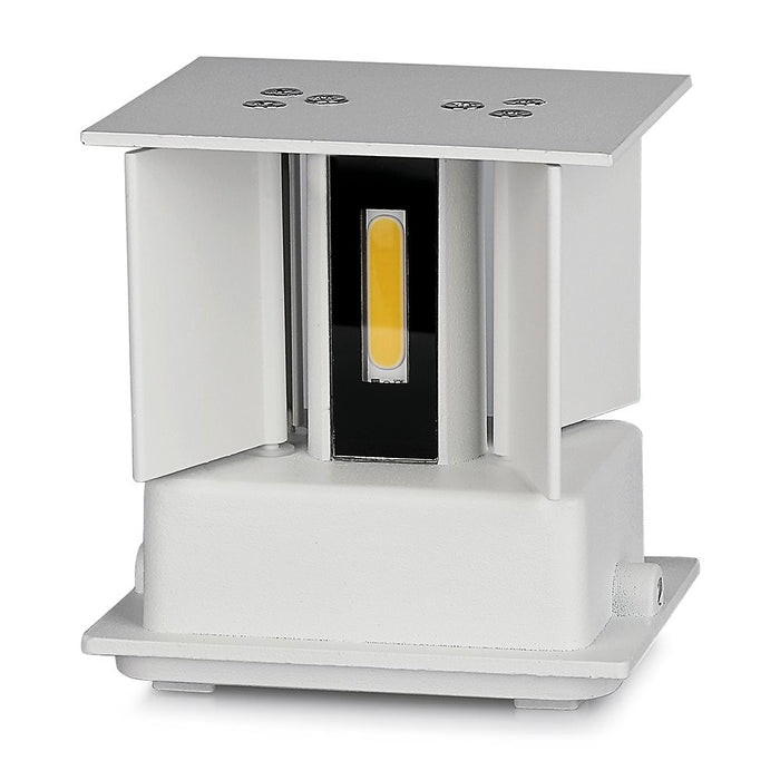 (Lot de 20) Applique Murale LED 5W Chip Bridgelux 3000K Blanc Carré
