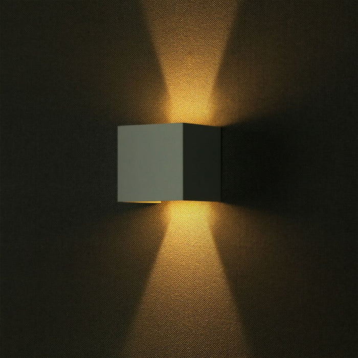 (Lot de 20) Applique Murale LED 5W Chip Bridgelux 4000K Blanc Carré