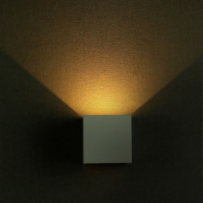 (Lot de 20) Applique Murale LED 5W Chip Bridgelux 4000K Blanc Carré