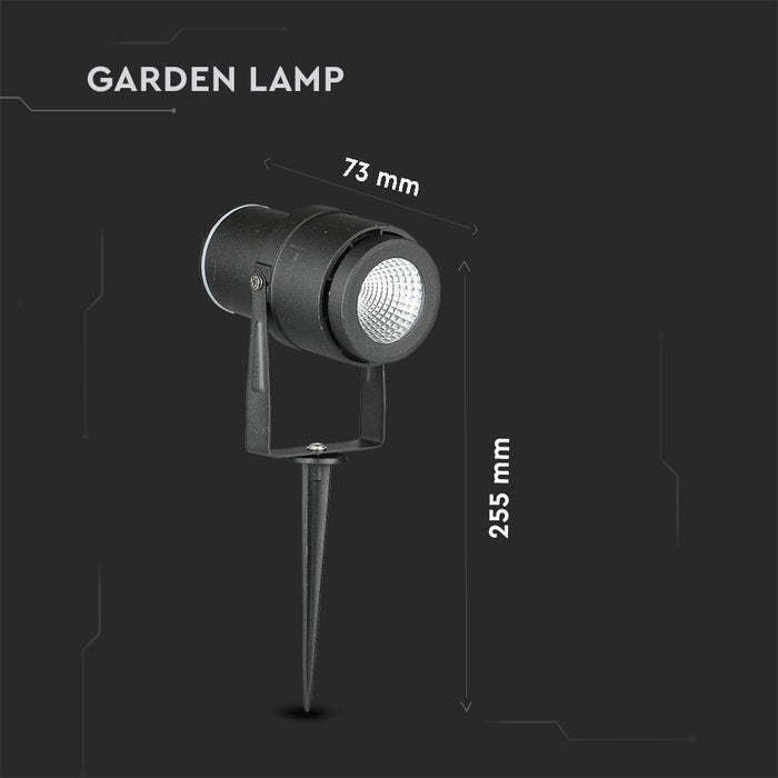 (Lot de 50) Lampe de Jardin LED 12W VT-857 3000K Corps Noir