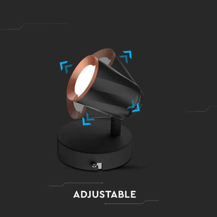 (Lot de 24) Applique Murale LED VT-806 6W 4000K Noir
