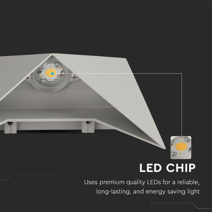 (Lot de 20) Applique Murale LED 5W VT-825 Corps Gris 3000K