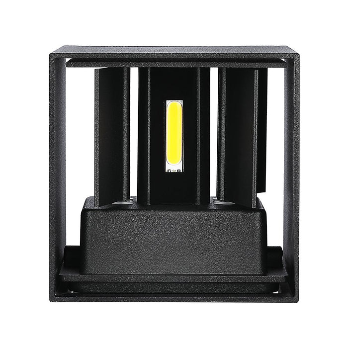 (Lot de 20) Applique Murale LED 11W VT-759-12 Bridgelux Chip 3000K Noir Carré
