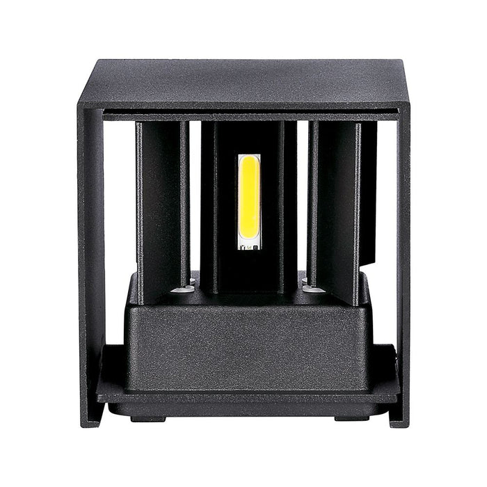 (Lot de 20) Applique Murale LED 11W VT-759-12 Bridgelux Chip 3000K Noir Carré