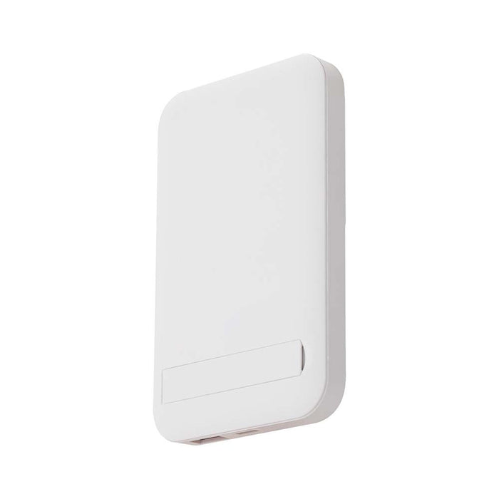 (Lot de 40) Batterie Externe Magnétique sans Fil 10000mAh avec Anneau Métallique - Blanc