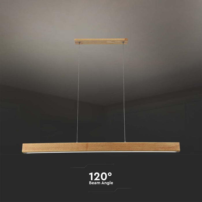 (Lot de 10) Suspension LED 12W VT-7582 4000K Corps en Bois