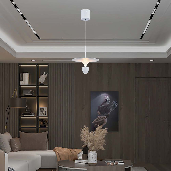 (Lot de 5) Suspension LED 9W VT-7532M 30x320x100cm Blanc Pur 3000K