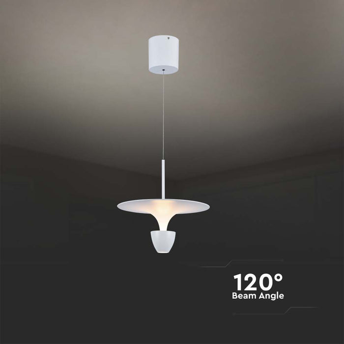 (Lot de 5) Suspension LED 9W VT-7532M 30x320x100cm Blanc Pur 3000K
