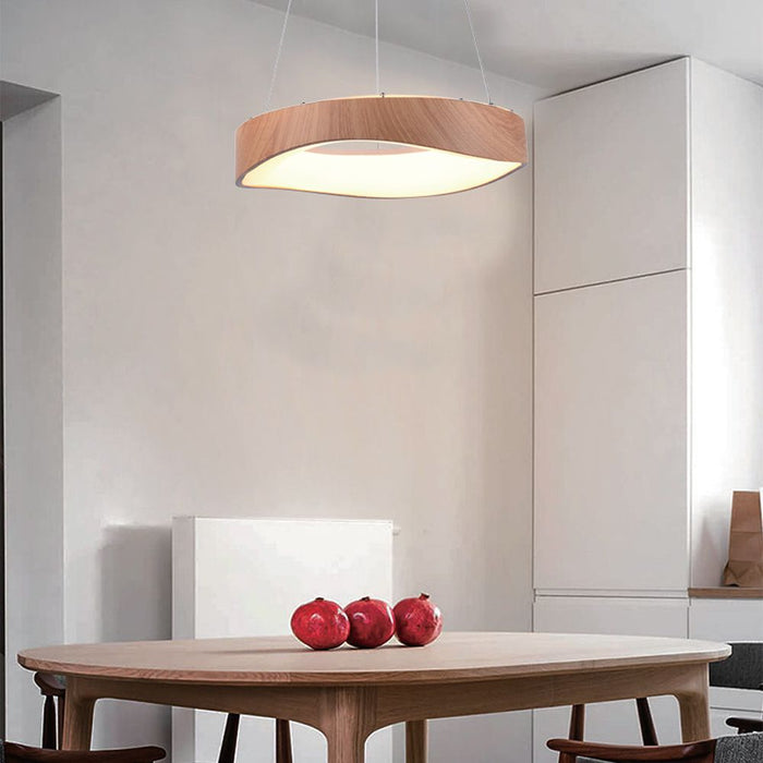 (Lot de 5) Lampe Suspendue LED Designer VT-7973 3000K Bois Peinture+Corps Blanc