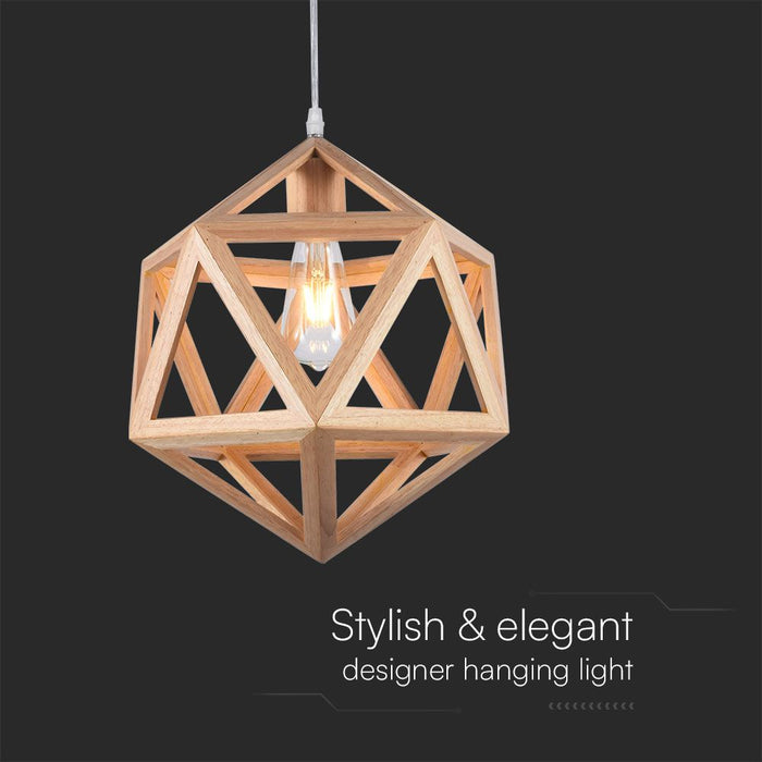 (Lot de 3) Suspension LED Designer VT-7976 Corps Marron