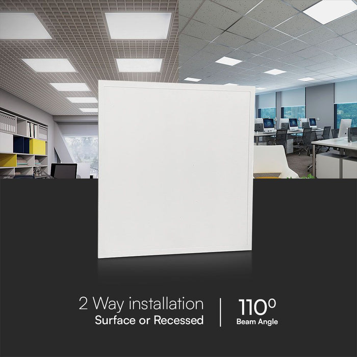 (Lot de 10) Panneau LED Rétroéclairé 25W 600x600mm 4000K