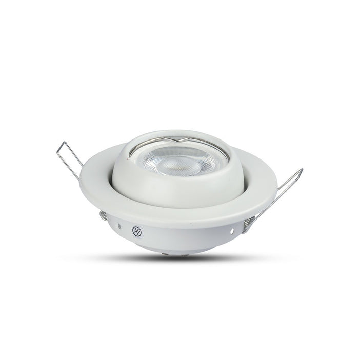 (Lot de 100) Support GU10 pour changement d'angle rond blanc VT-780
