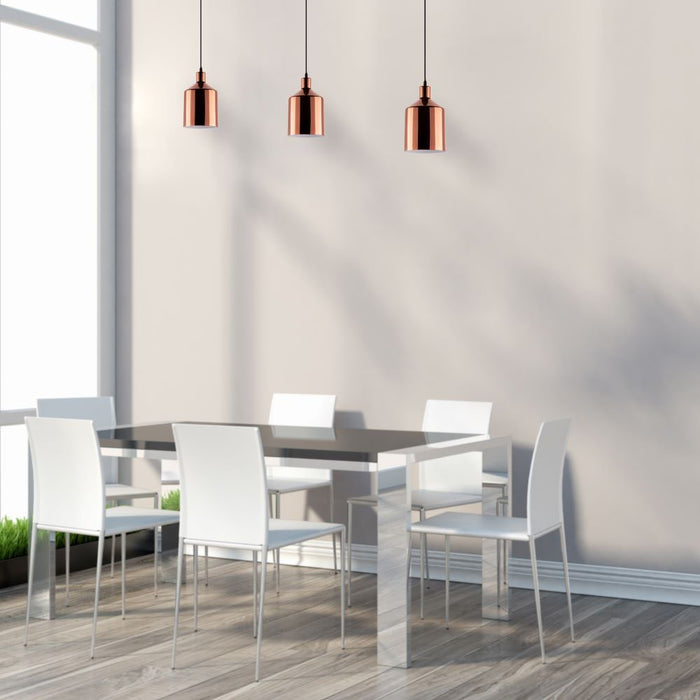 (Lot de 8) Porte-lampe de suspension E27 VT-8175 (Bouteille) - Cuivre