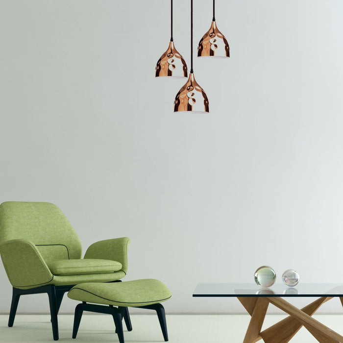 (Lot de 8) Porte-lampe de suspension E27 VT-8170 - Cuivre