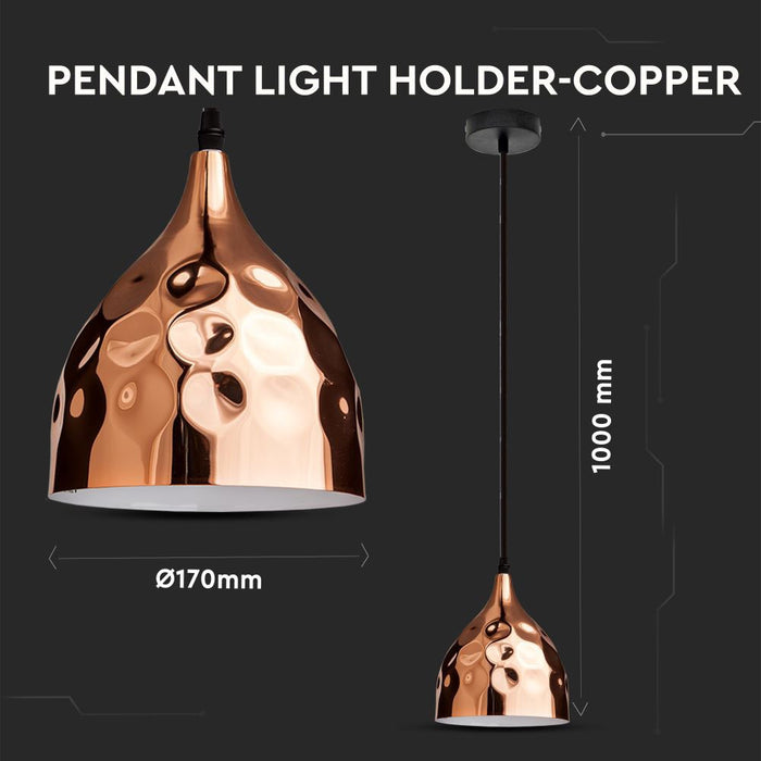(Lot de 8) Porte-lampe de suspension E27 VT-8170 - Cuivre