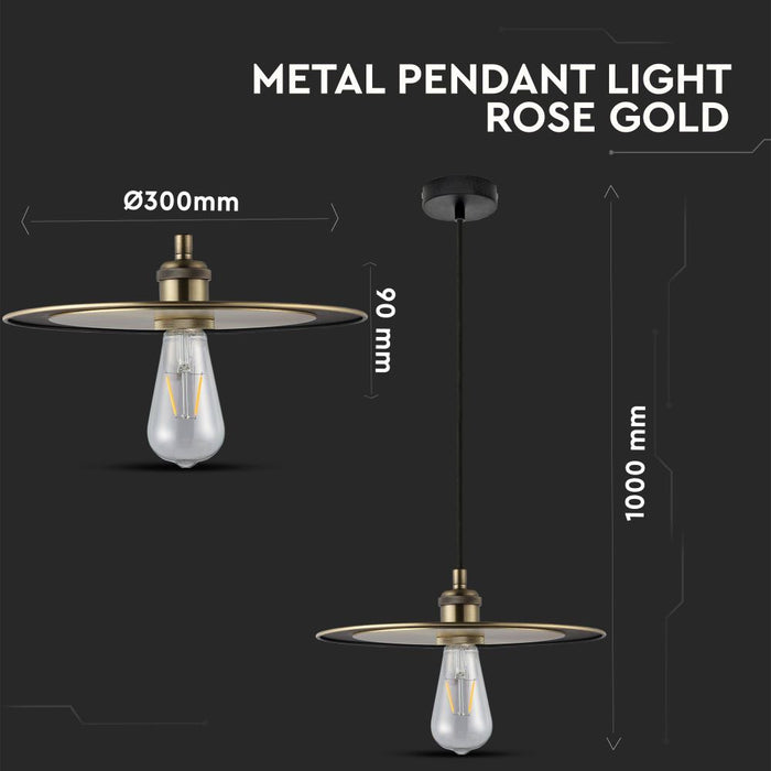 (Lot de 20) Suspension en métal VT-7777 - Or Rose - Douille E27