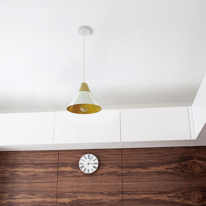 (Lot de 8) Suspension LED en Aluminium Blanc - E27