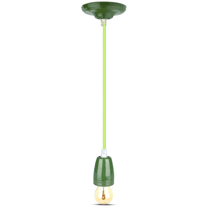 (Lot de 60) Porte-lampe en porcelaine haute fréquence VT-7998 E27 - Vert