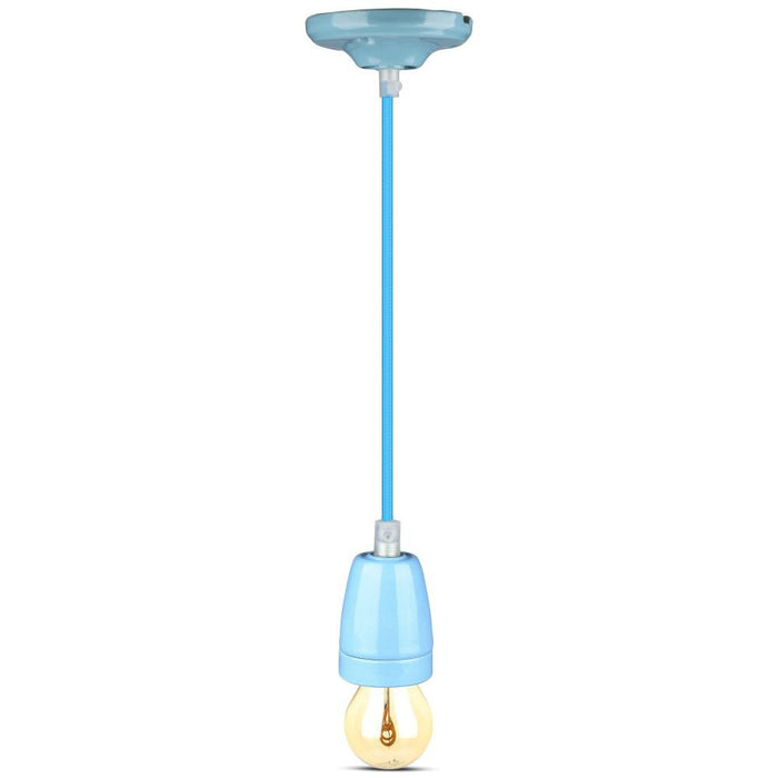 (Lot de 60) Porte-lampe en porcelaine haute fréquence VT-7998 E27 - Bleu