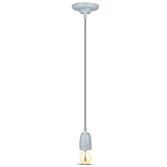 (Lot de 60) Porte-lampe en porcelaine à haute fréquence VT-7998 E27 - Gris