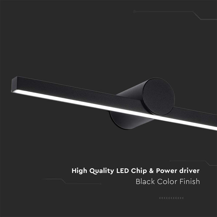 (Lot de 10) Luminaire Miroir LED VT-7022 10W 3000K Corps Noir