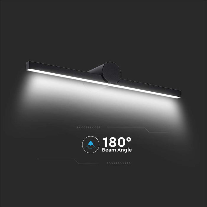 (Lot de 10) Luminaire Miroir LED VT-7022 10W 3000K Corps Noir
