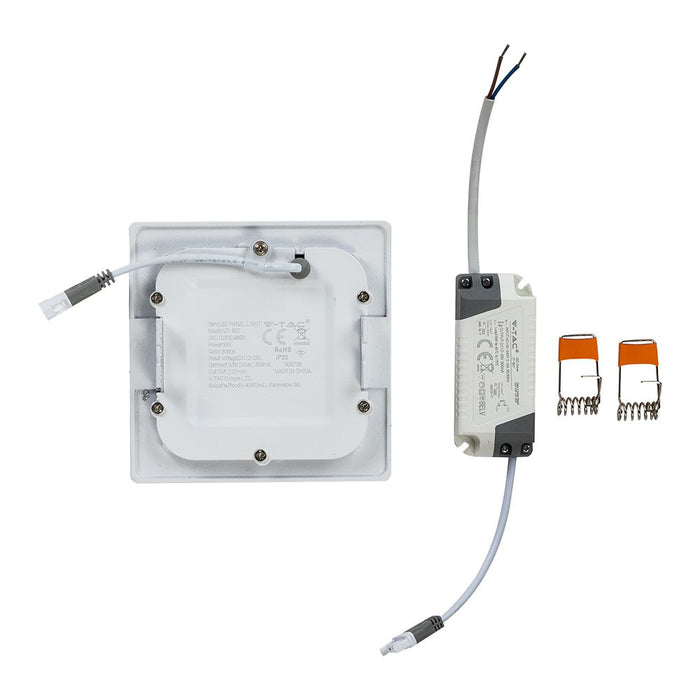 (Lot de 40) Panneau LED Premium 6W VT-607 3000K Carré