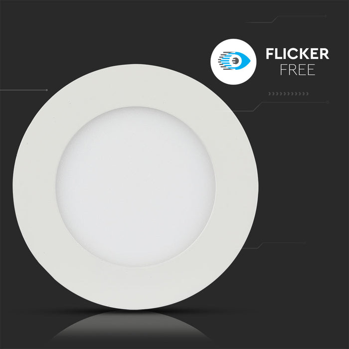 (Lot de 40) Panneau LED Premium 6W VT-606RD avec puce Samsung 6400K rond