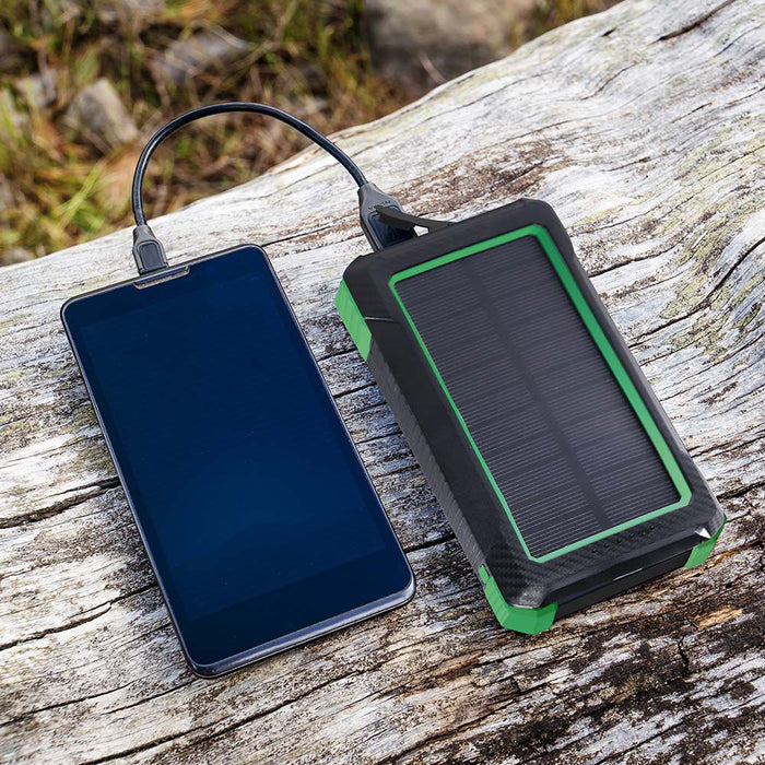 (Lot de 20) Batterie Externe Chargeur sans Fil Solaire 10000mAh Noir