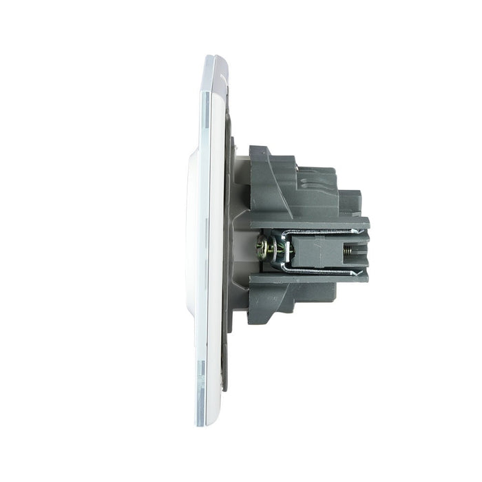 (Lot de 80) Prise EU VT-5711 16A (Panneau en Verre) - Blanc