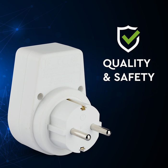 (Lot de 100) Adaptateur 1 voie 16A Blanc