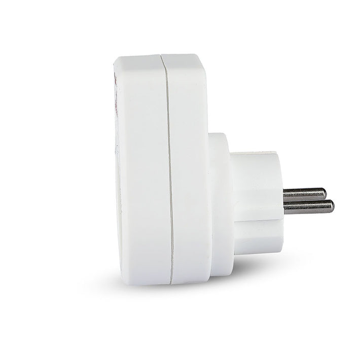 (Lot de 100) Adaptateur 1 voie 16A Blanc