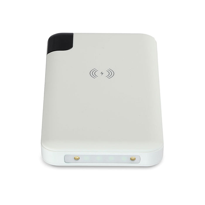 (Lot de 50) Batterie externe sans fil VT-3509 8000mAh avec écran et support - Blanc