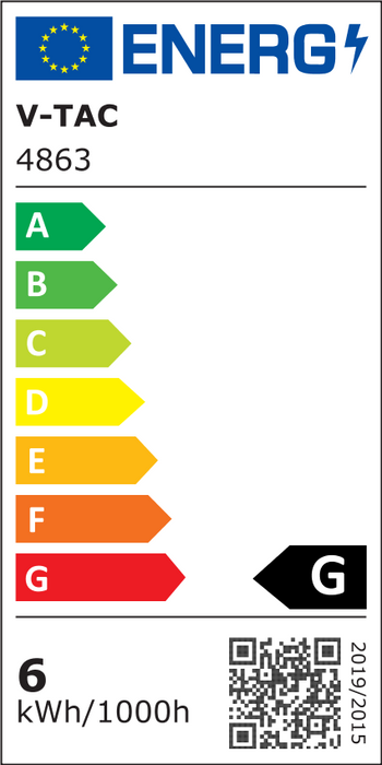 (Lot de 40) Panneau LED Premium 6W VT-607 3000K Carré
