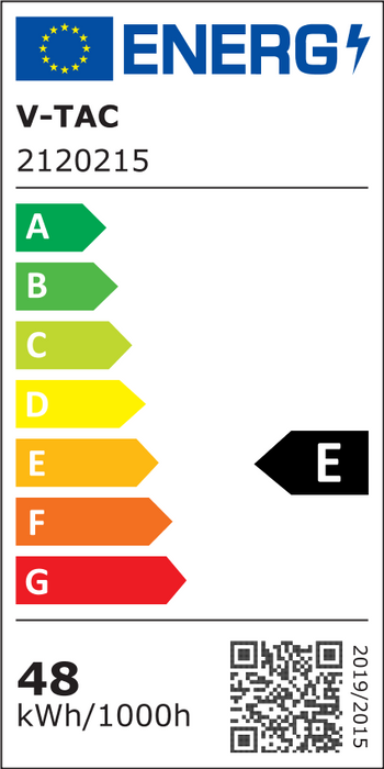 (Lot de 12) Luminaire LED étanche 48W VT-150148 150cm avec puce Samsung, diffuseur laiteux et clips en acier inoxydable 4000K