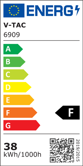 (Lot de 5) Luminaire LED Designer 38W Blanc 4000K RD