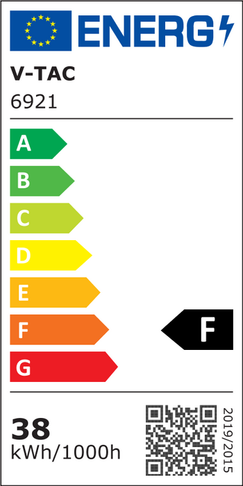 (Lot de 5) Luminaire LED Designer 38W Blanc 4000K Double RD