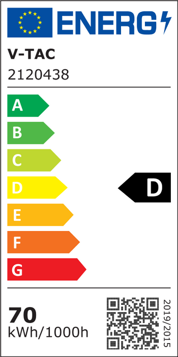 Luminaire LED pour rue 70W VT-79ST avec puce Samsung & adaptateur, Code couleur : 4000K