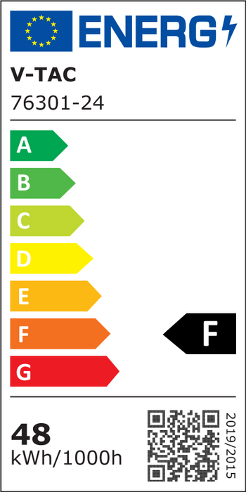 (Lot de 5) Plafonnier LED 48W VT-8630 avec puce Samsung 3000K cadre blanc carré IP44