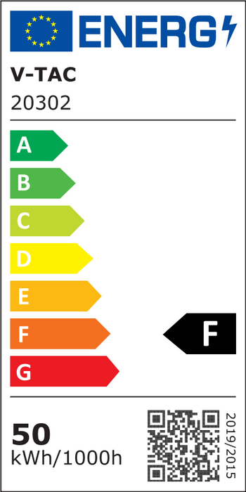 (Lot de 10) Projecteur LED avec Détecteur de Mouvement 50W VT-158S-1, Puce Samsung & Câble 1m, Corps Blanc 4000K